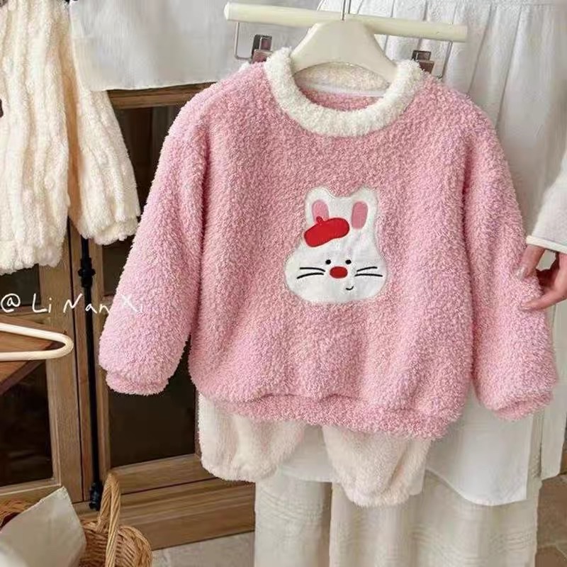 TL - Bộ lông in hình thỏ hồng(90-140)