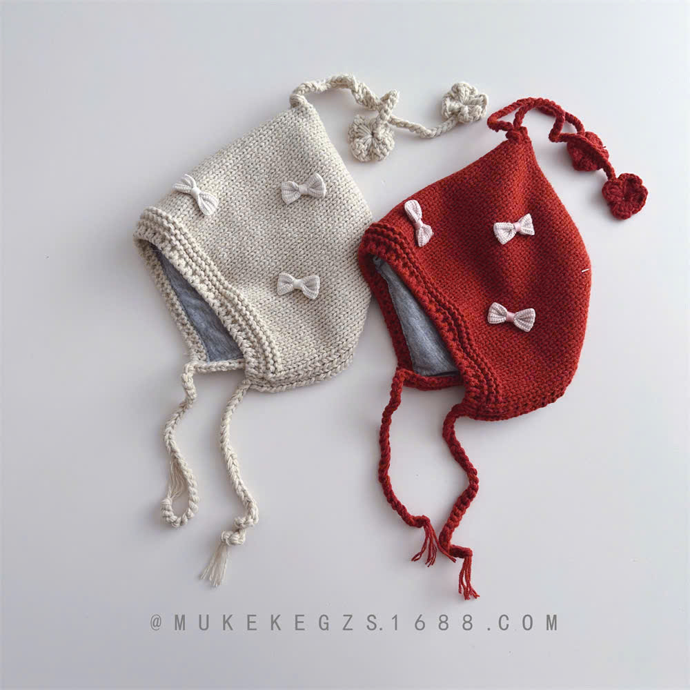 TL - Mũ len buộc dây nơ(9M-3Y)