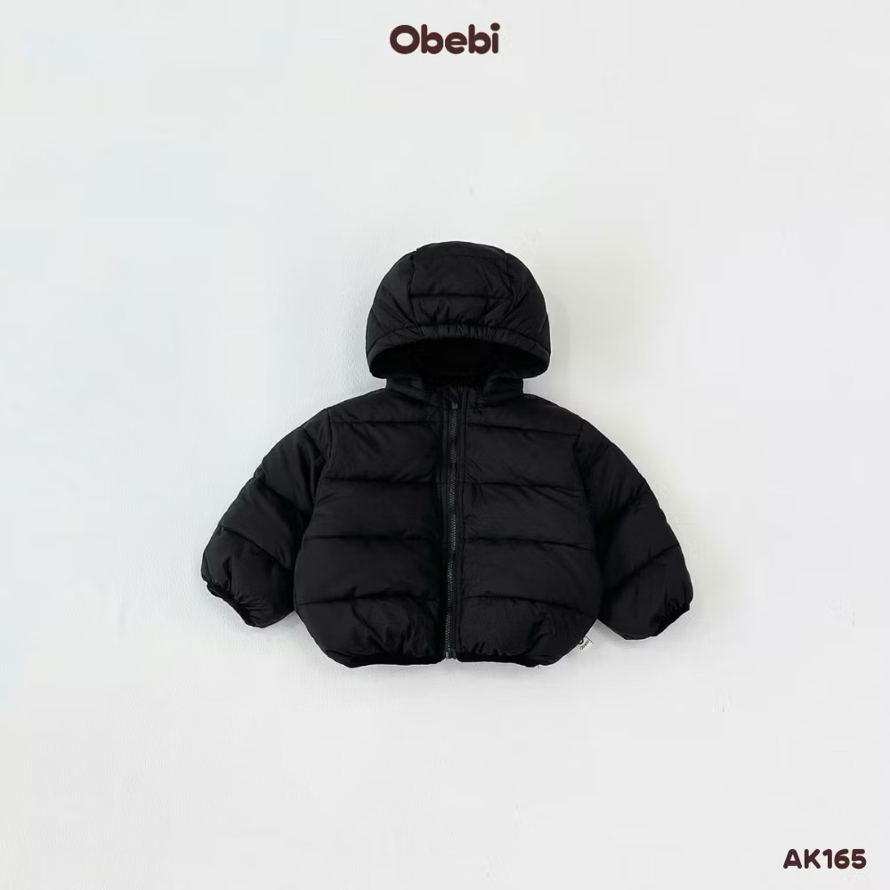 OBEBI - Áo khoác phao siêu nhẹ mũ tháo rời(73-120)