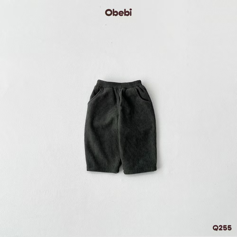 OBEBI - Quần nhung tăm lót lông(73-120)