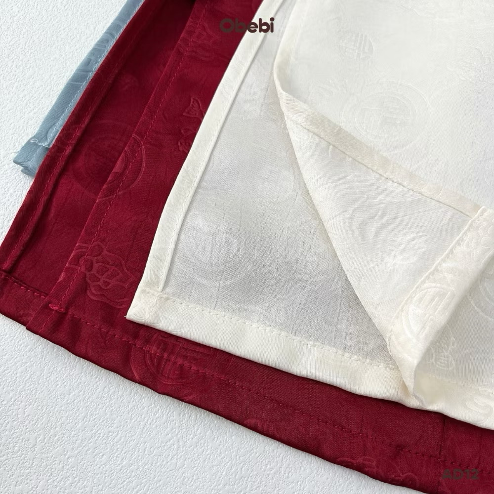 OBEBI - Áo dài kèm mấn thêu chữ Tết (73-120)