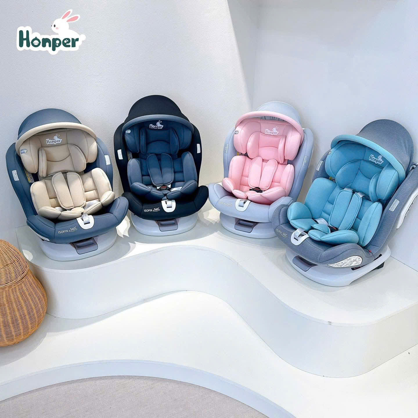 HONPER - GHẾ NGỒI Ô TÔ ISOFIX COMFY HP869