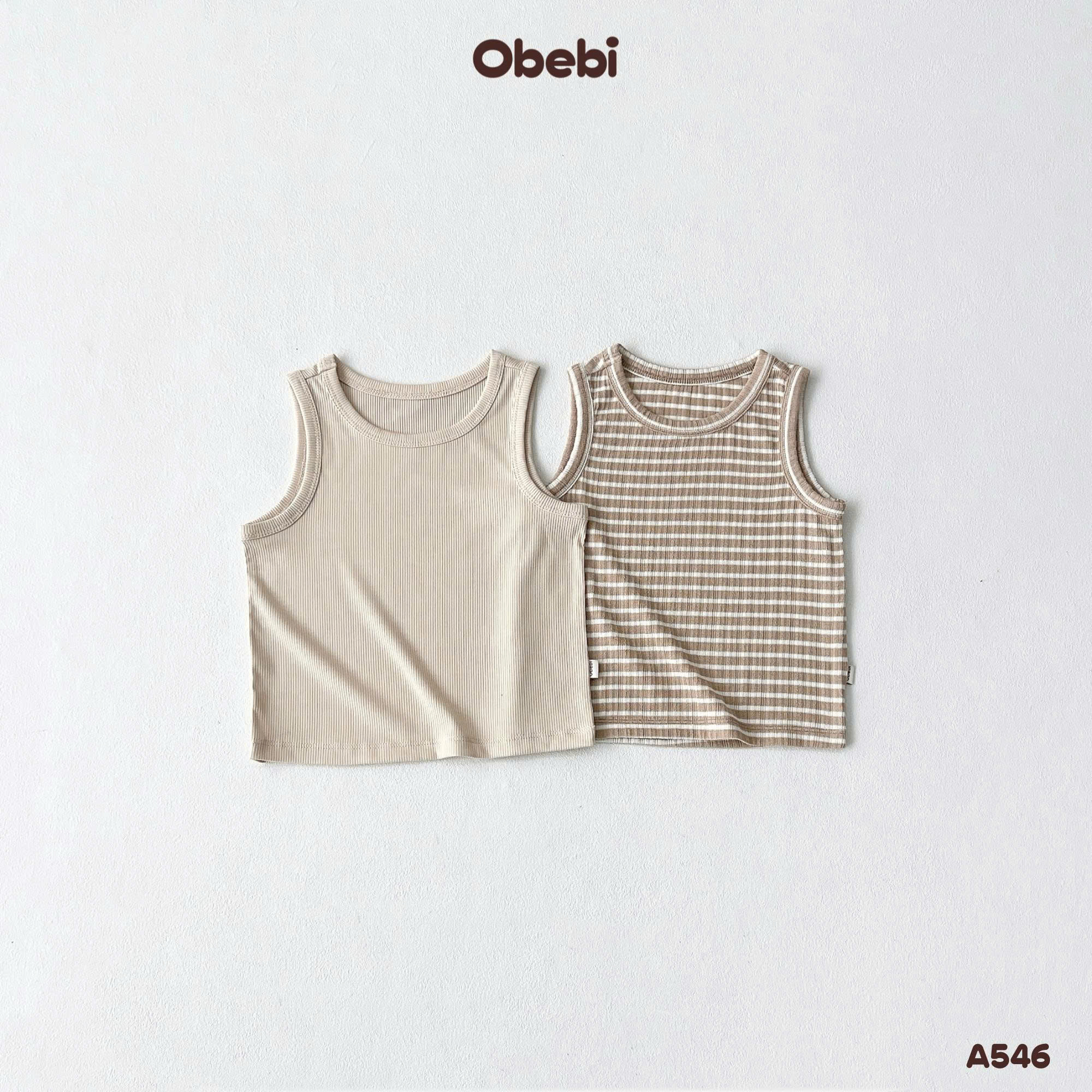 OBEBI - Set 2 áo ba lỗ thời trang OBEBI (73-120)