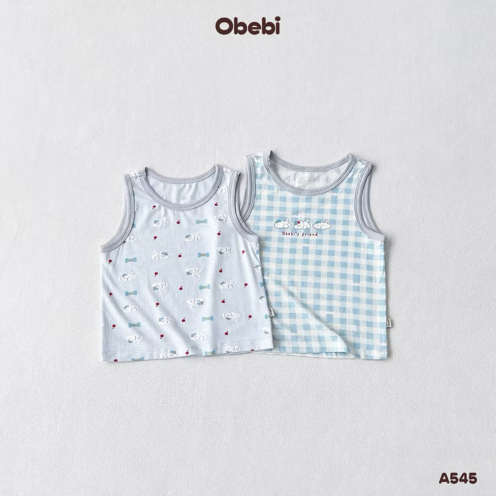OBEBI - Set 2 áo ba lỗ vải modal OBEBI(66-120)