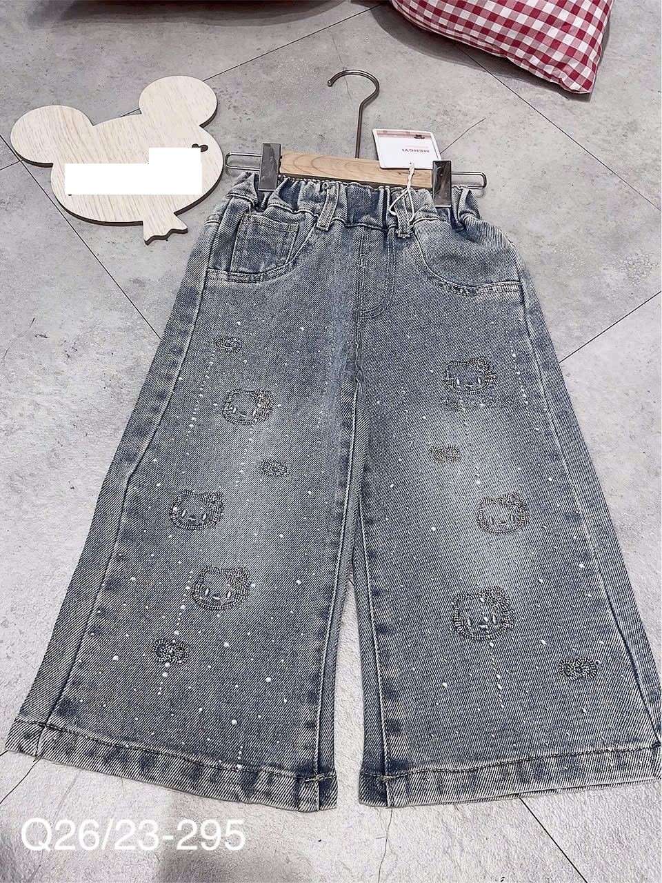 KB - Quần Jean xuông Hello Kitty(90-130)