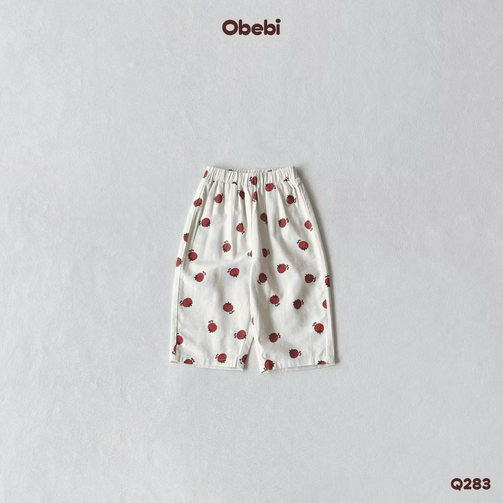 OBEBI - Quần KAKI hoạ tiết đáng yêu(73-120)