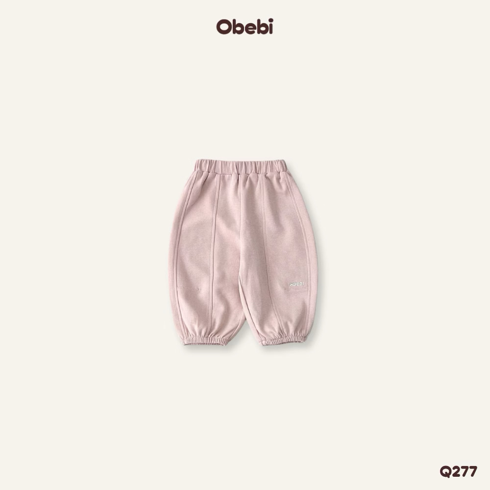 OBEBI - Quần nỉ thêu chữ Ly Gối(80-120)