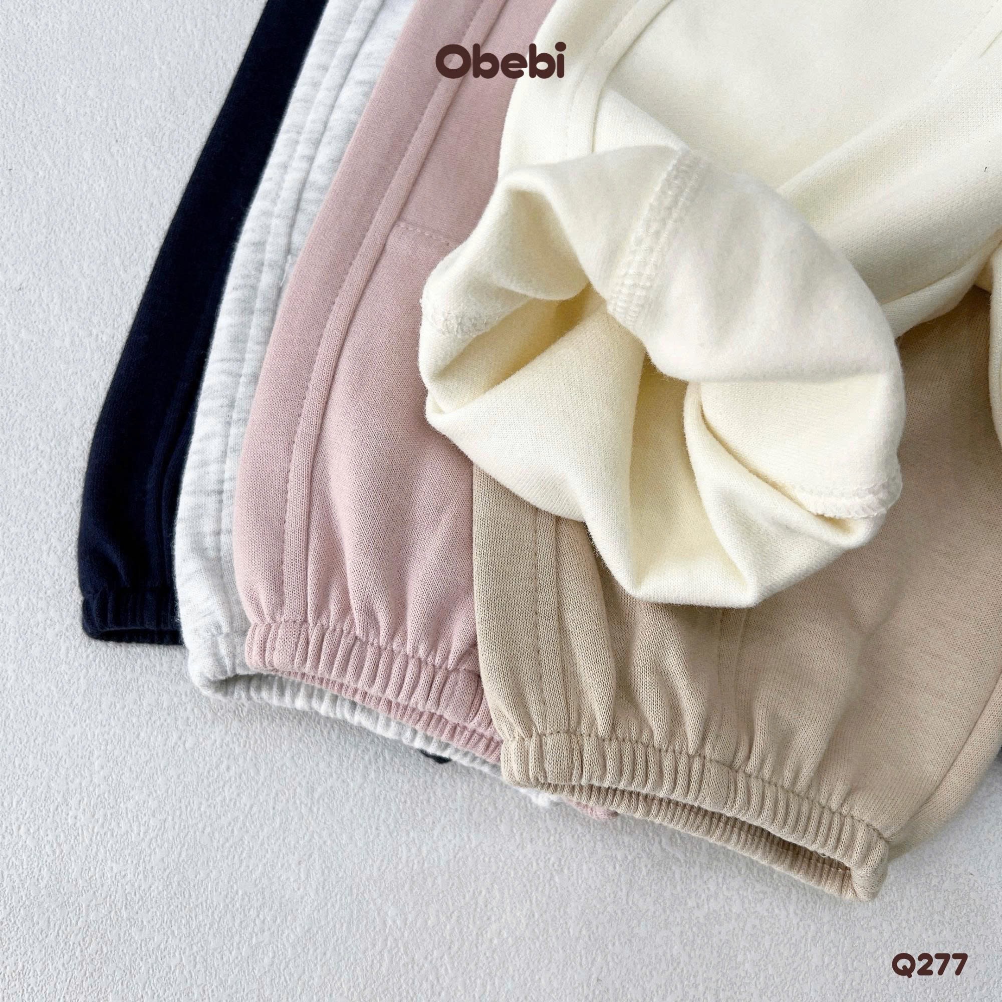 OBEBI - Quần nỉ thêu chữ Ly Gối(80-120)