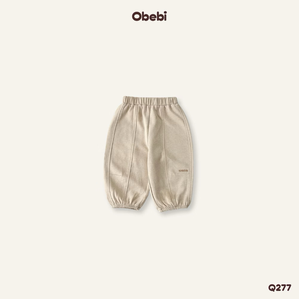 OBEBI - Quần nỉ thêu chữ Ly Gối(80-120)