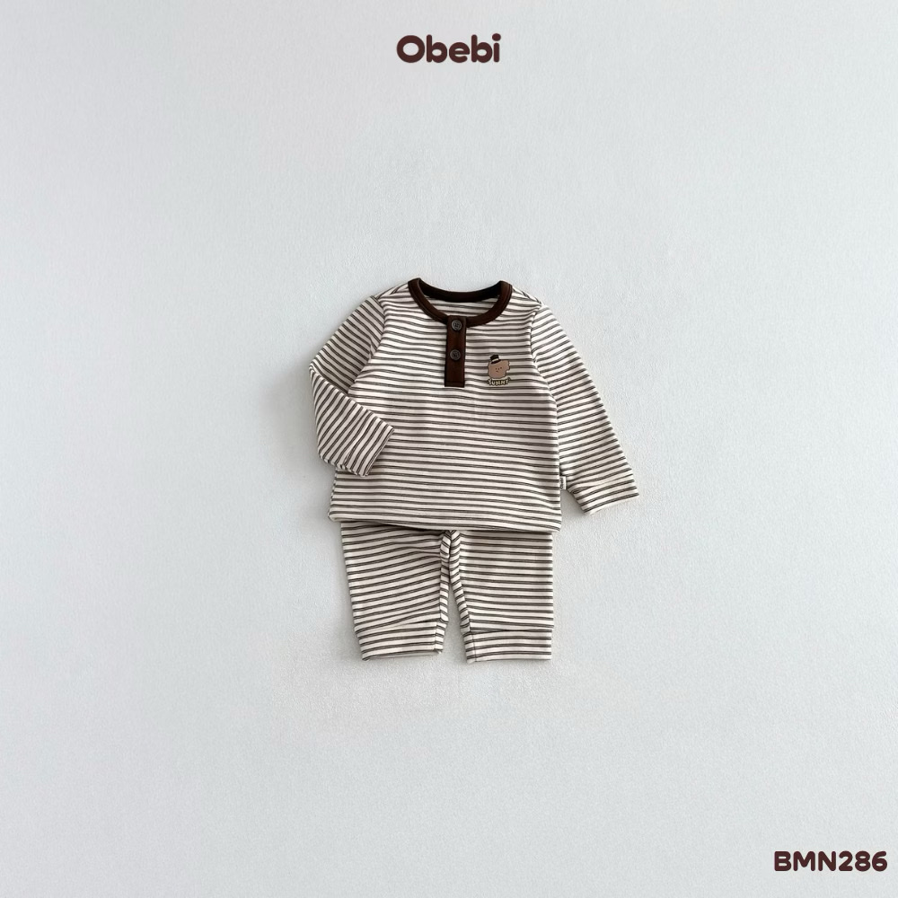 OBEBI - Bộ mặc nhà kẻ cổ trụ (66-120)