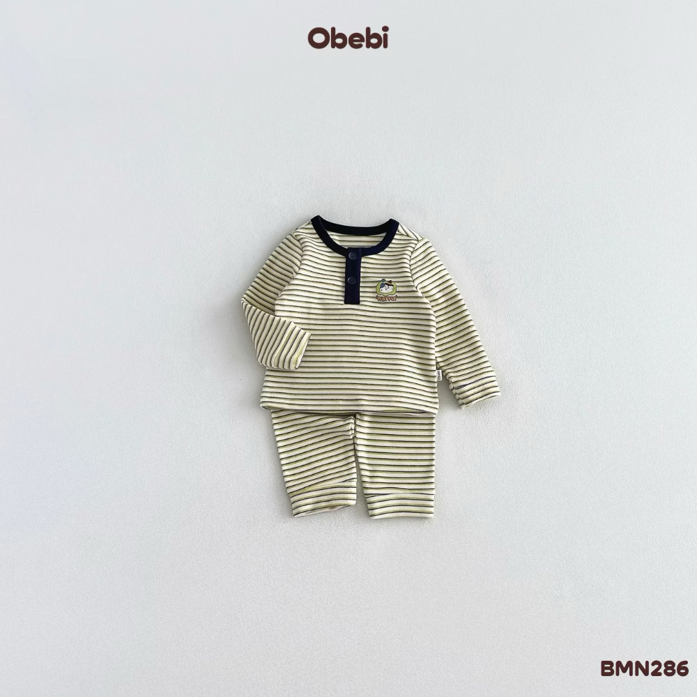 OBEBI - Bộ mặc nhà kẻ cổ trụ (66-120)