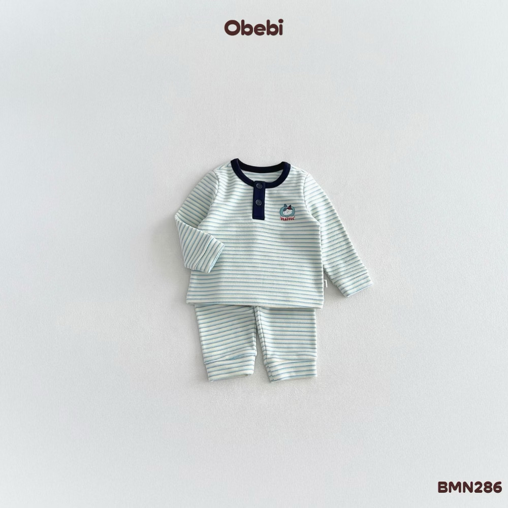 OBEBI - Bộ mặc nhà kẻ cổ trụ (66-120)