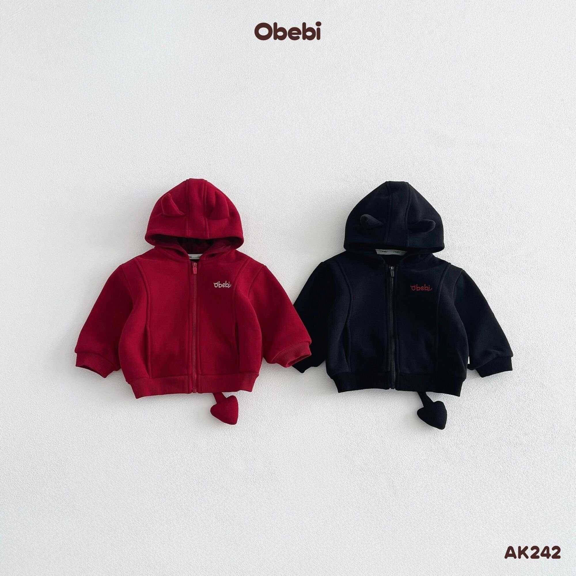 OBEBI - Áo khoác sừng quỷ nhỏ OBEBI(73-120)
