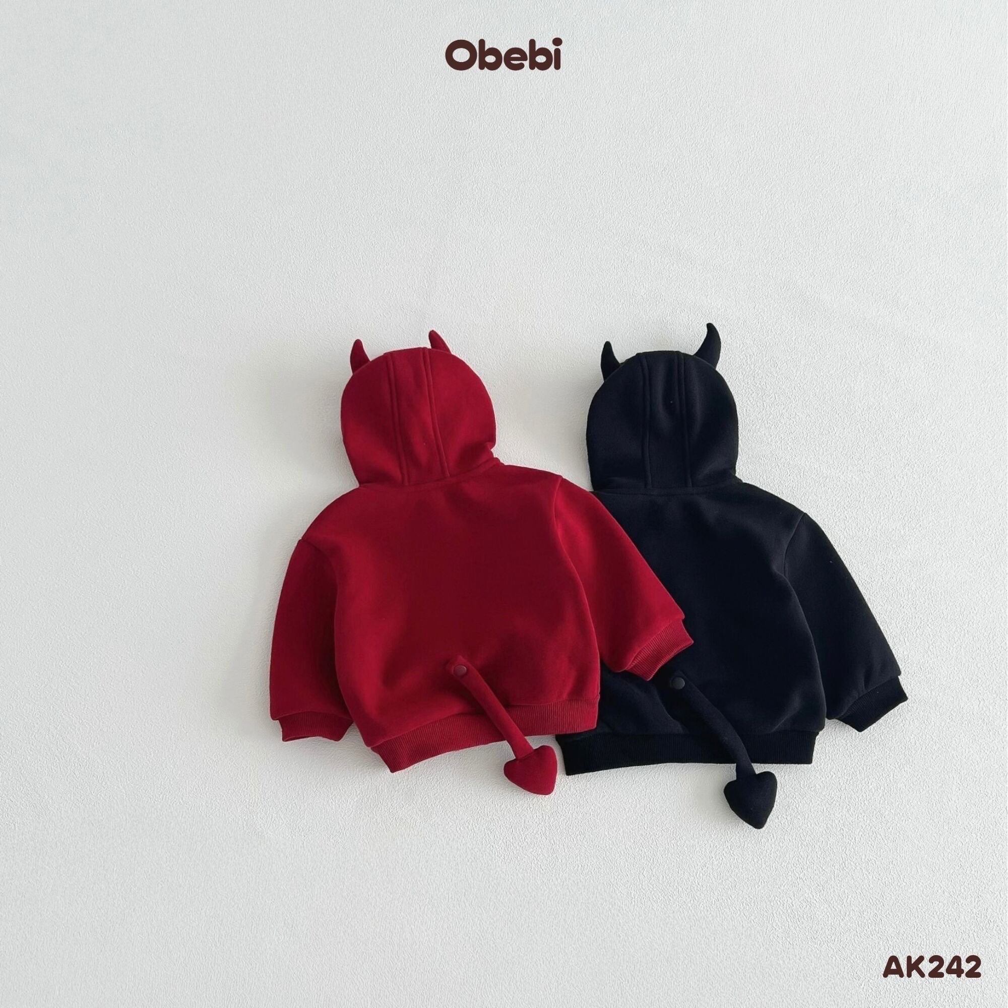 OBEBI - Áo khoác sừng quỷ nhỏ OBEBI(73-120)