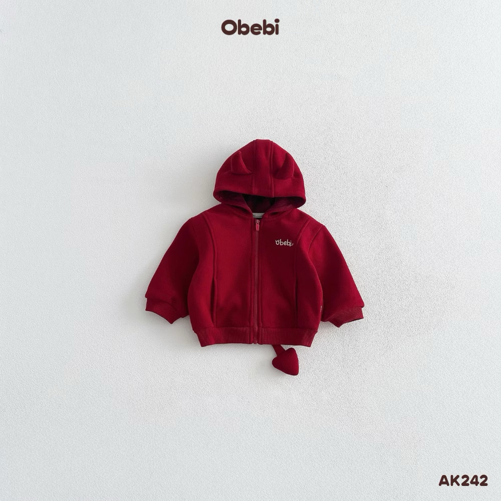 OBEBI - Áo khoác sừng quỷ nhỏ OBEBI(73-120)