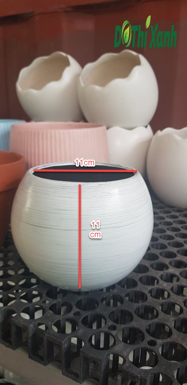 Chậu Sứ Bo Tròn