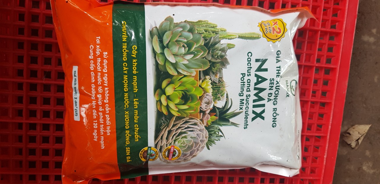 Giá Thể Trồng Sen Đá, Xương Rồng Namix 2dm³