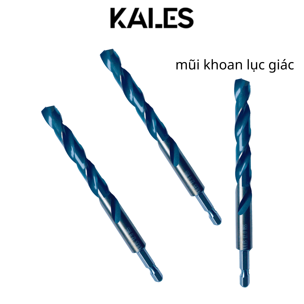Lục Giác Mũi Khoan Sắt Inox Kim Loại Kích Thước Tùy Chọn Từ 1.5mm - 12.0mm | KALES