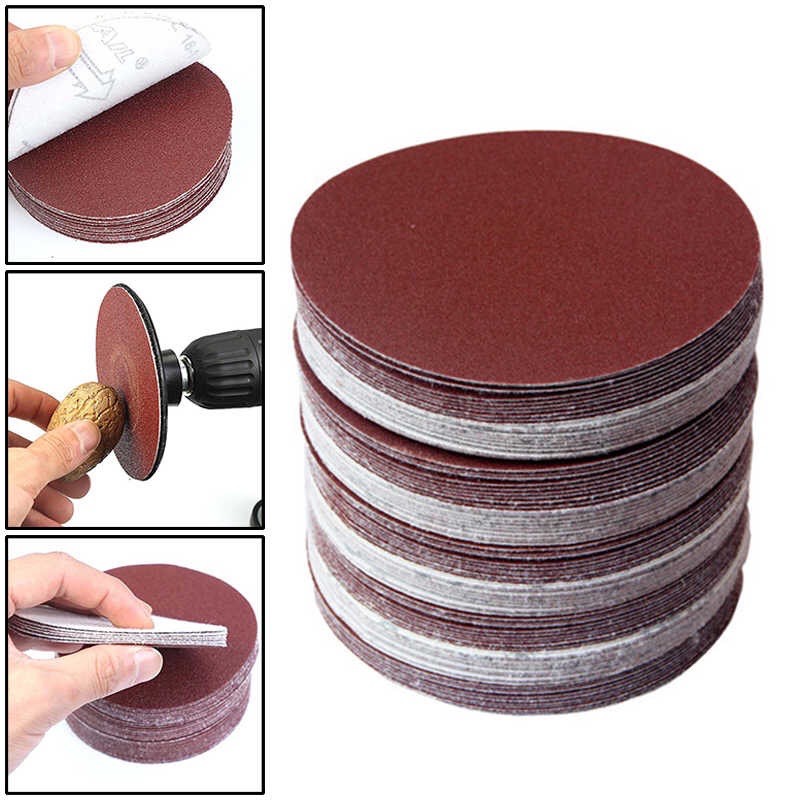 Nhám Vải Tròn Dán Lông Gai Nhiều Độ Cát 180mm | KALES