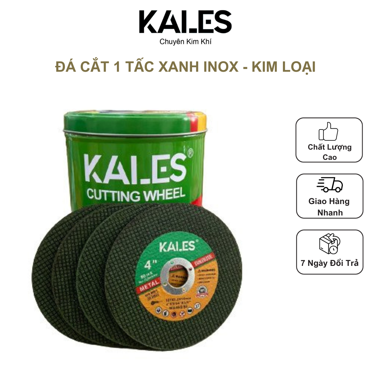 Đá Cắt Xanh Inox Kim Loại 107*1.2*16mm | KALES