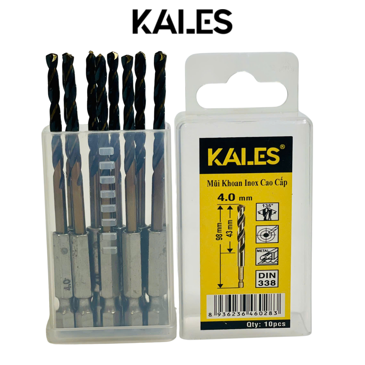 Lục Giác Mũi Khoan Sắt Inox Kim Loại Kích Thước Tùy Chọn Từ 1.5mm - 12.0mm | KALES