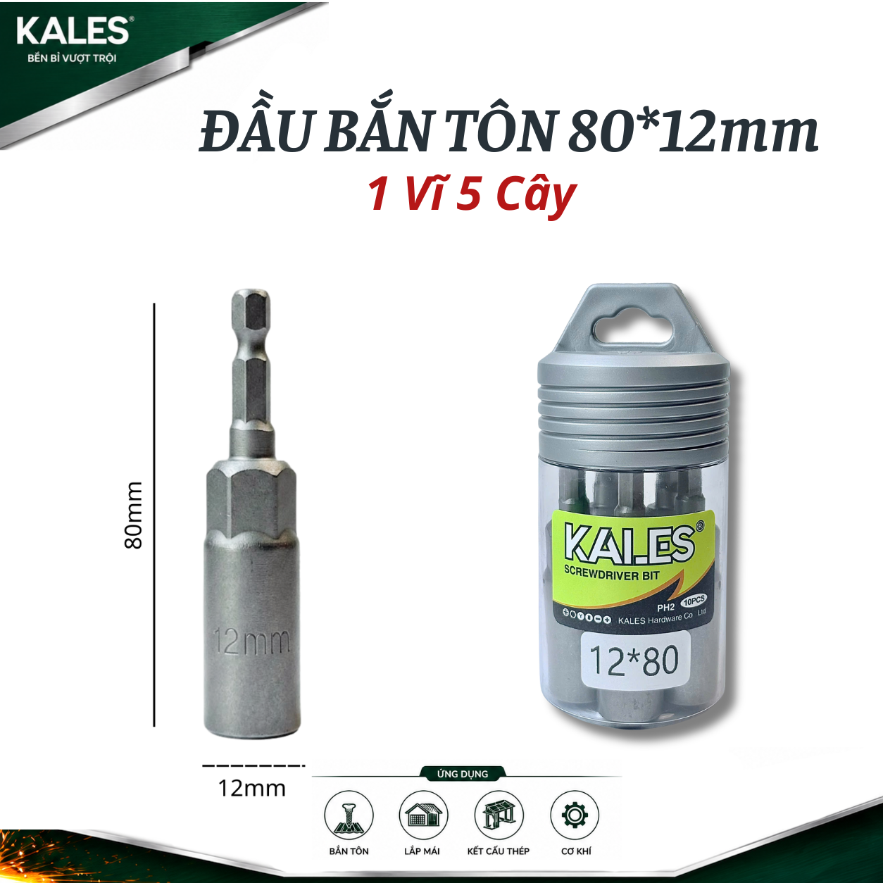 Đầu Bắn Tôn Tán 80mm | KALES