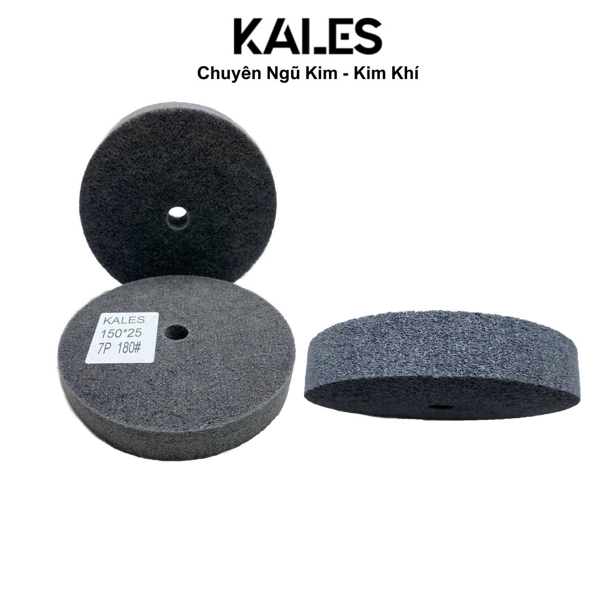 Bánh Nỉ Xám Đánh Bóng Rỉ Sét Kim Loại 150*25*16mm = 6" |KALES