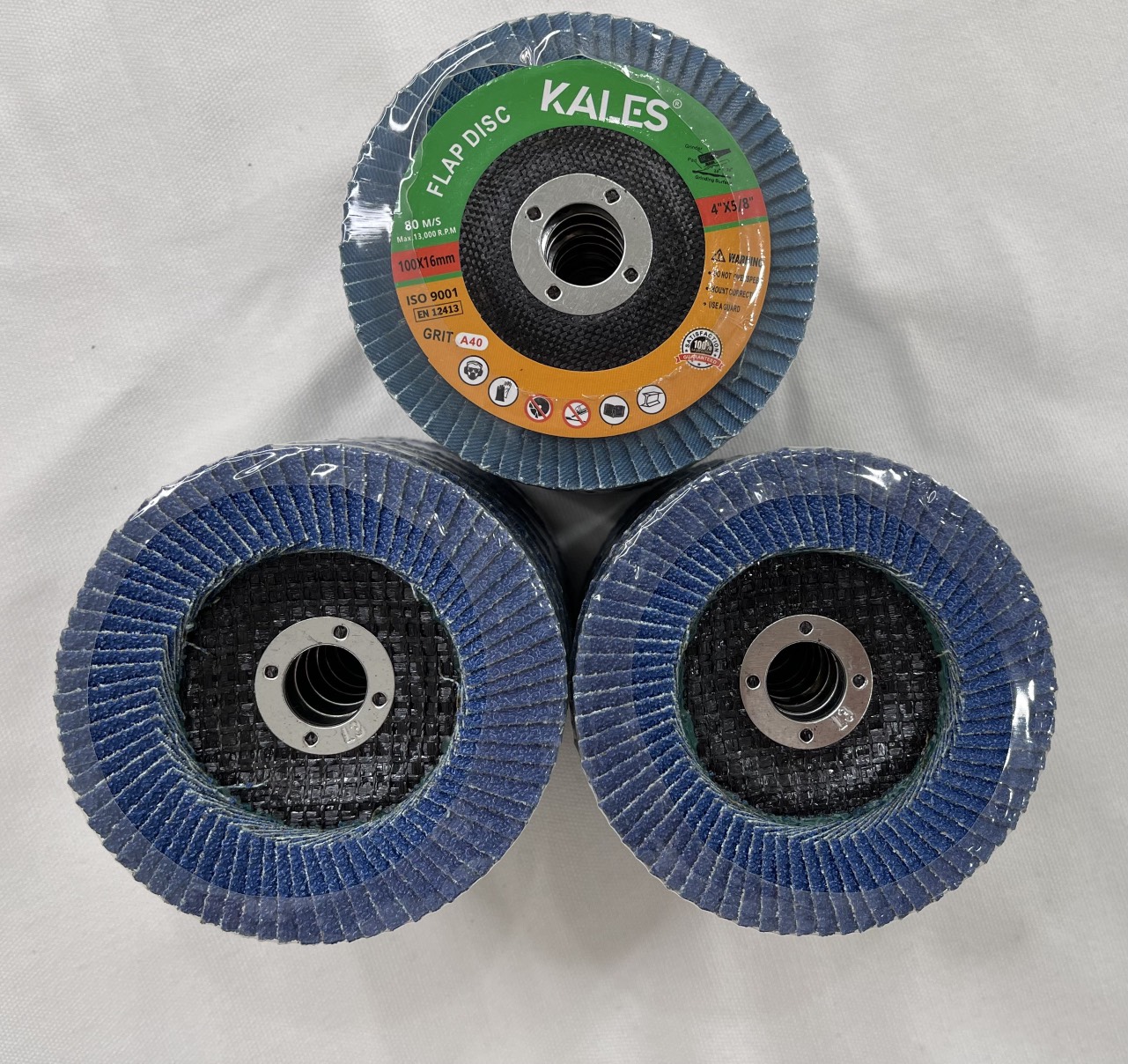 Nhám Xếp Nắp Lưới Xanh 72 lá - 100*16mm | #40 #60 #80 #120 | KALES