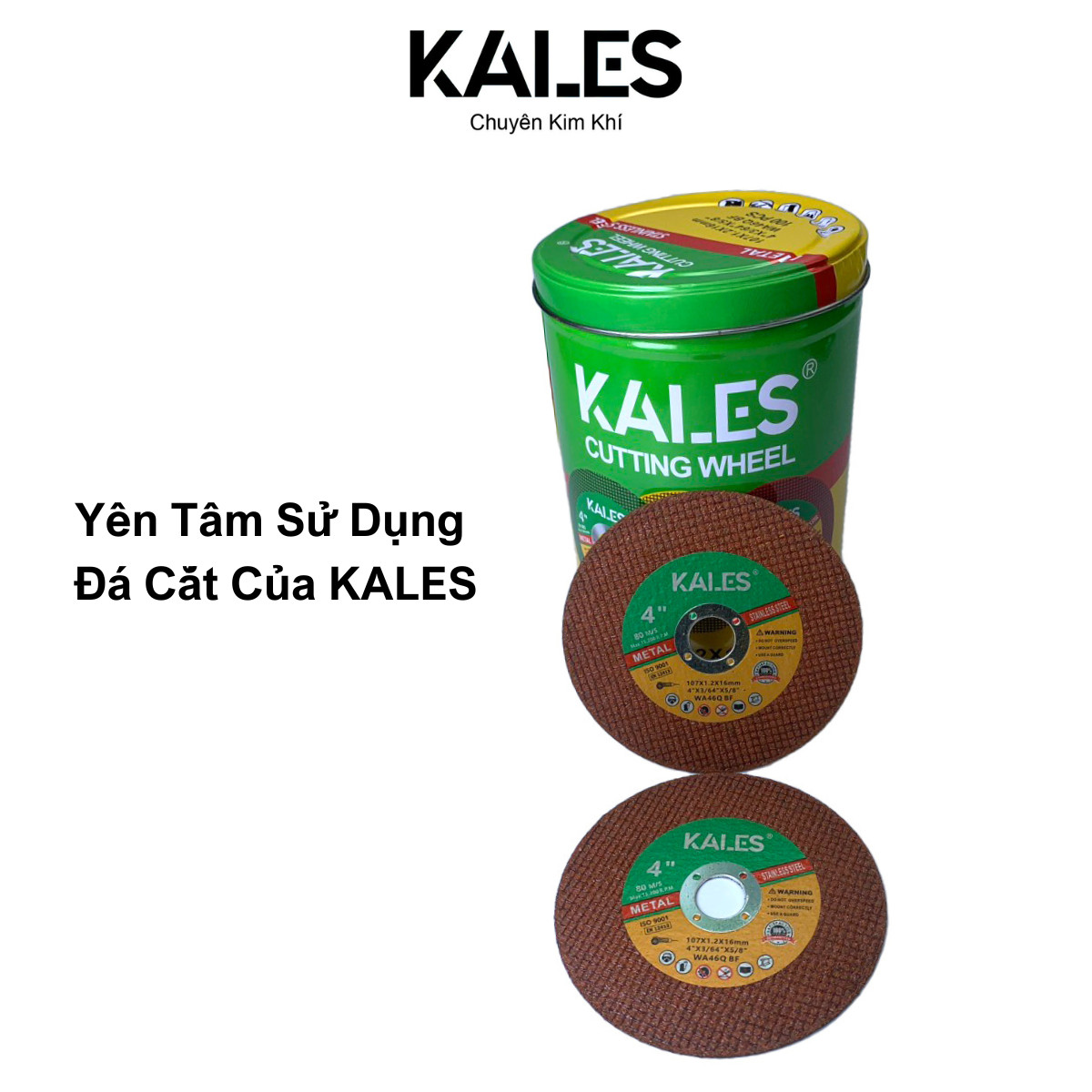 Đá Cắt Đỏ Inox Kim Loại 107*1.2*16mm | KALES