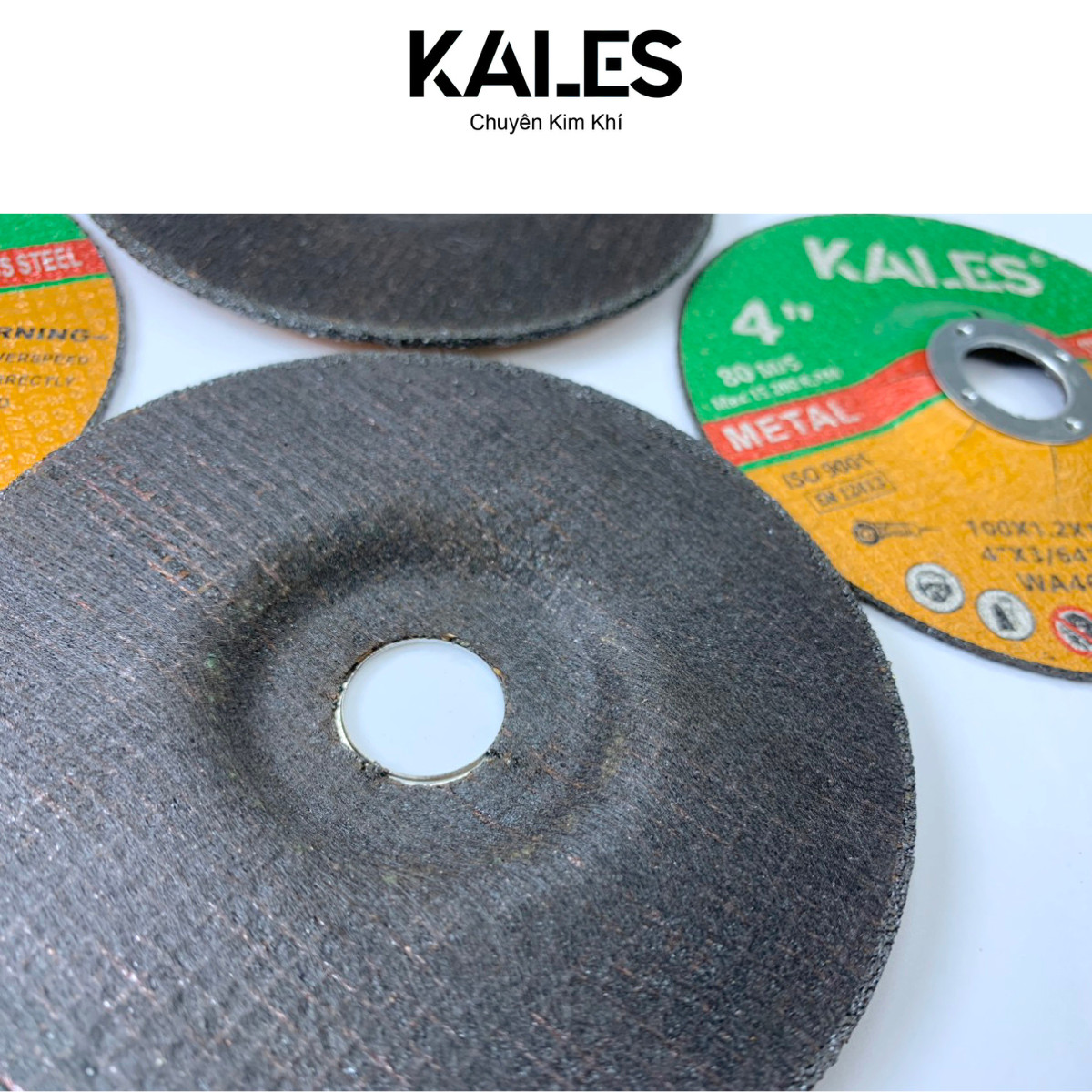 Đá Cắt Mài Đen Sắt Inox Kim Loại - 100*1.4*16mm | KALES