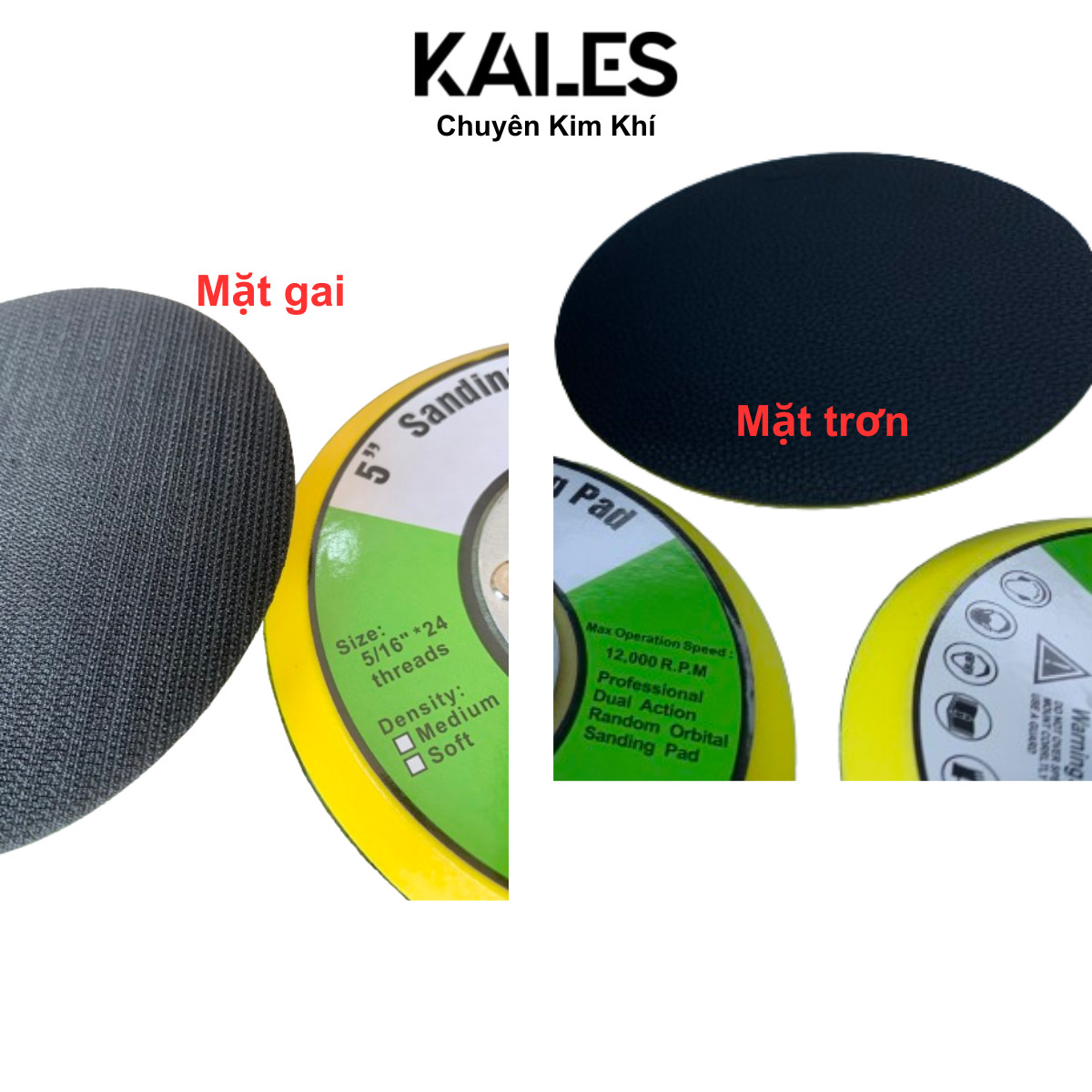 Đế Nhám Tròn Dán - Mặt Gai Và Mặt Trơn  | KALES