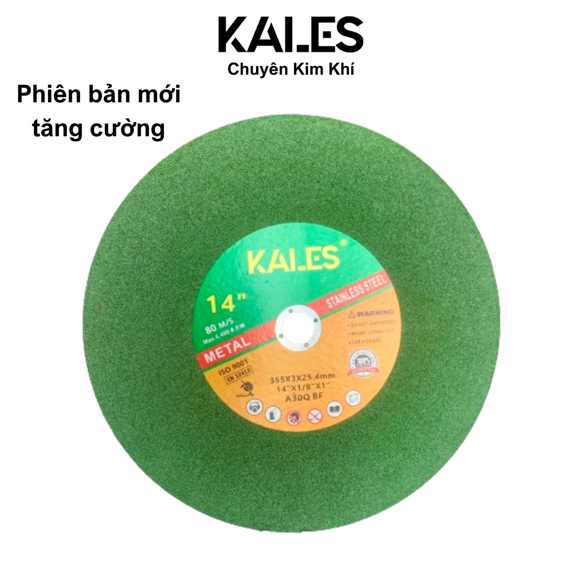Đá Cắt Xanh 355*3*25.4mm Chất Lượng Cao - Phiên Bản Mới Cứng Chắc | KALES