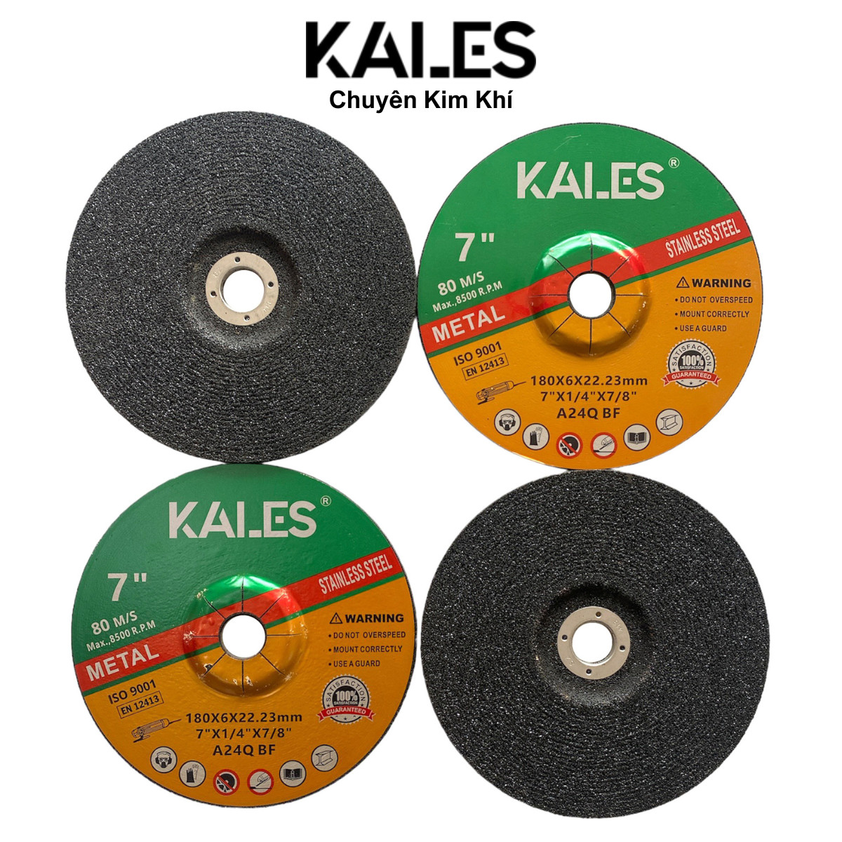 Đá Mài Đen 180*6*22.23mm - Mài Sắt Kim Loại | KALES