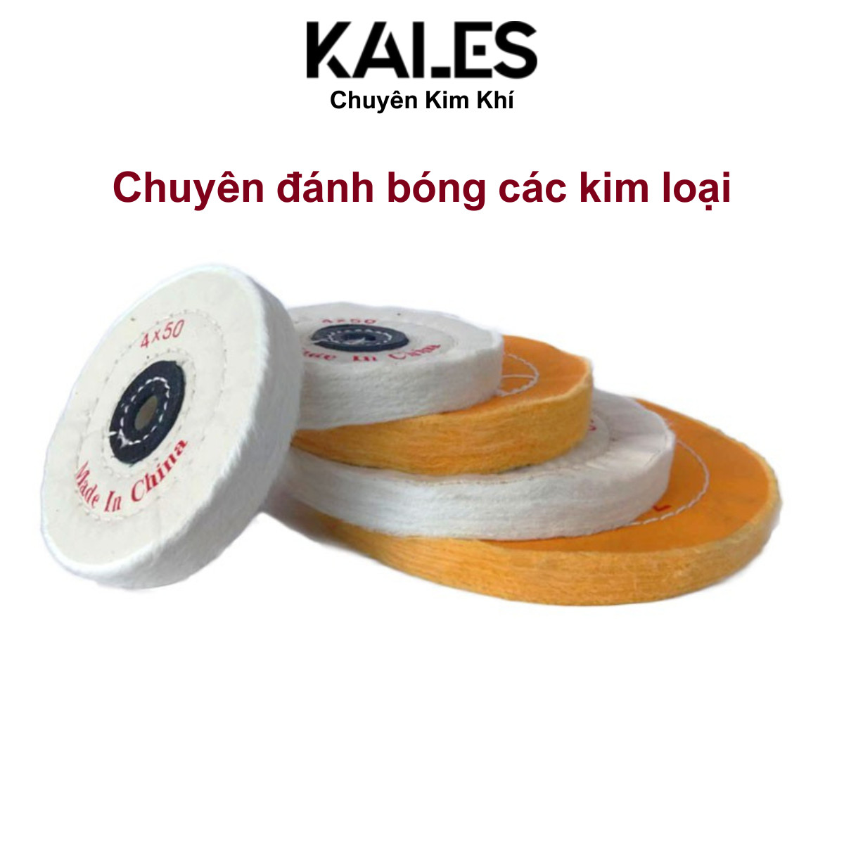 Bánh Vải Cotton 50 Lá Chuyên Đánh Bóng Nhiều Kích Thước KALES