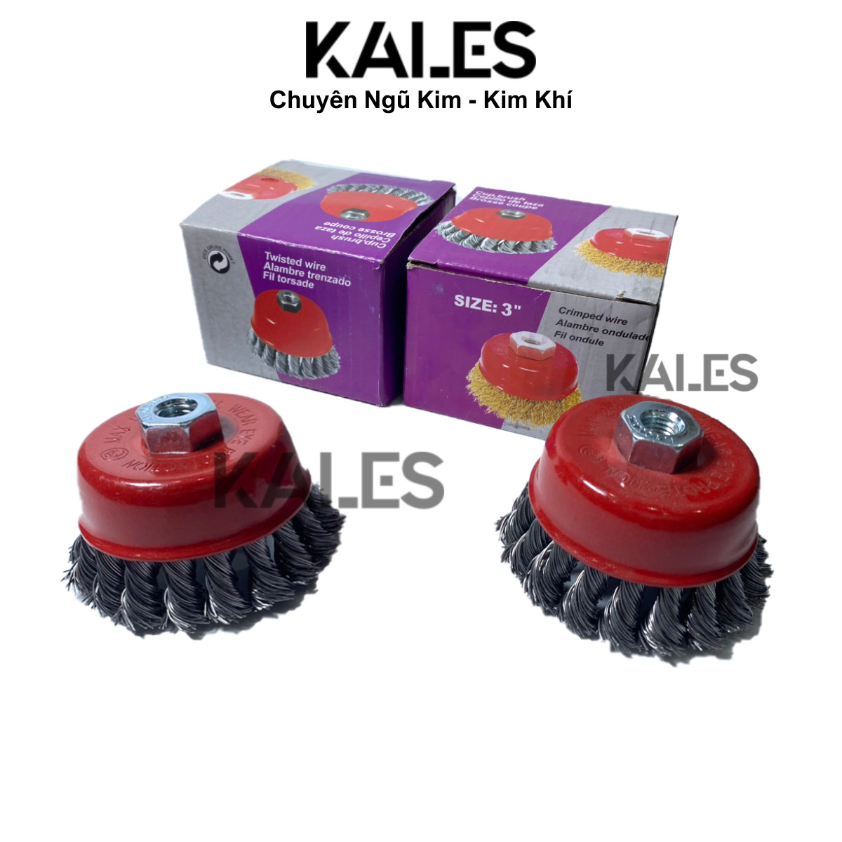 Chén Cước Thép Xoắn Có Tán 75*8mm - 3 Inch | KALES