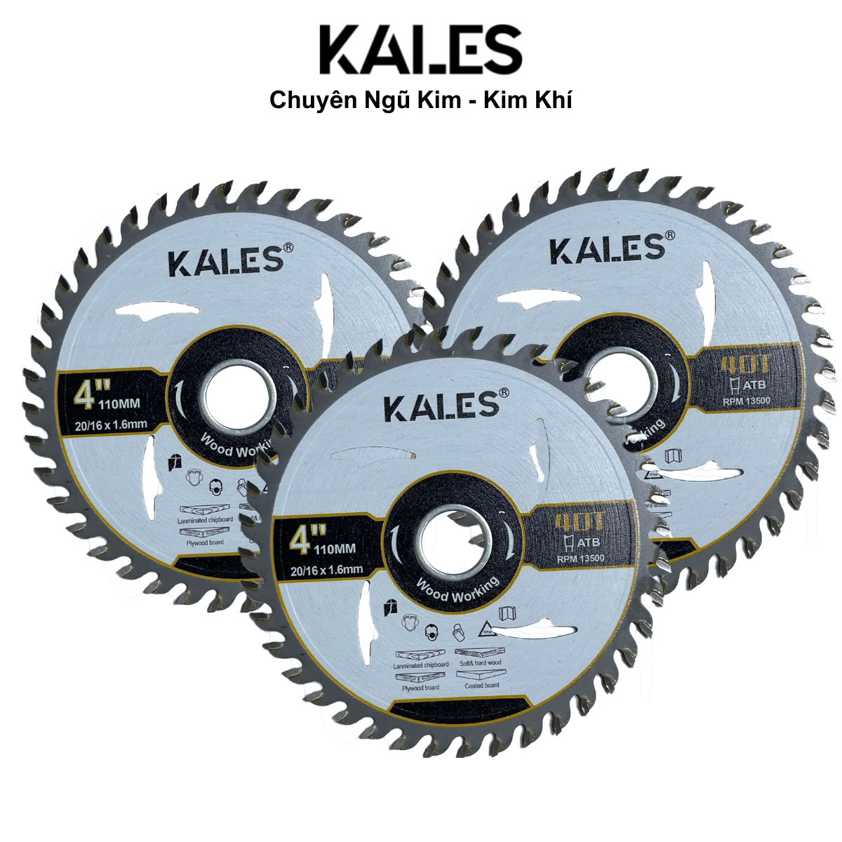 Lưỡi Chuyên Cắt Gỗ 110mm 4 Inch 40T Chuyên Ngành Gỗ | KALES