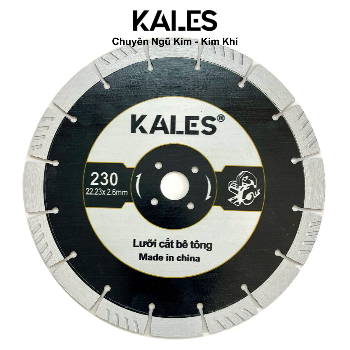 Lưỡi Chuyên Cắt Bê Tông 230*22.23*2.6mm | Kales