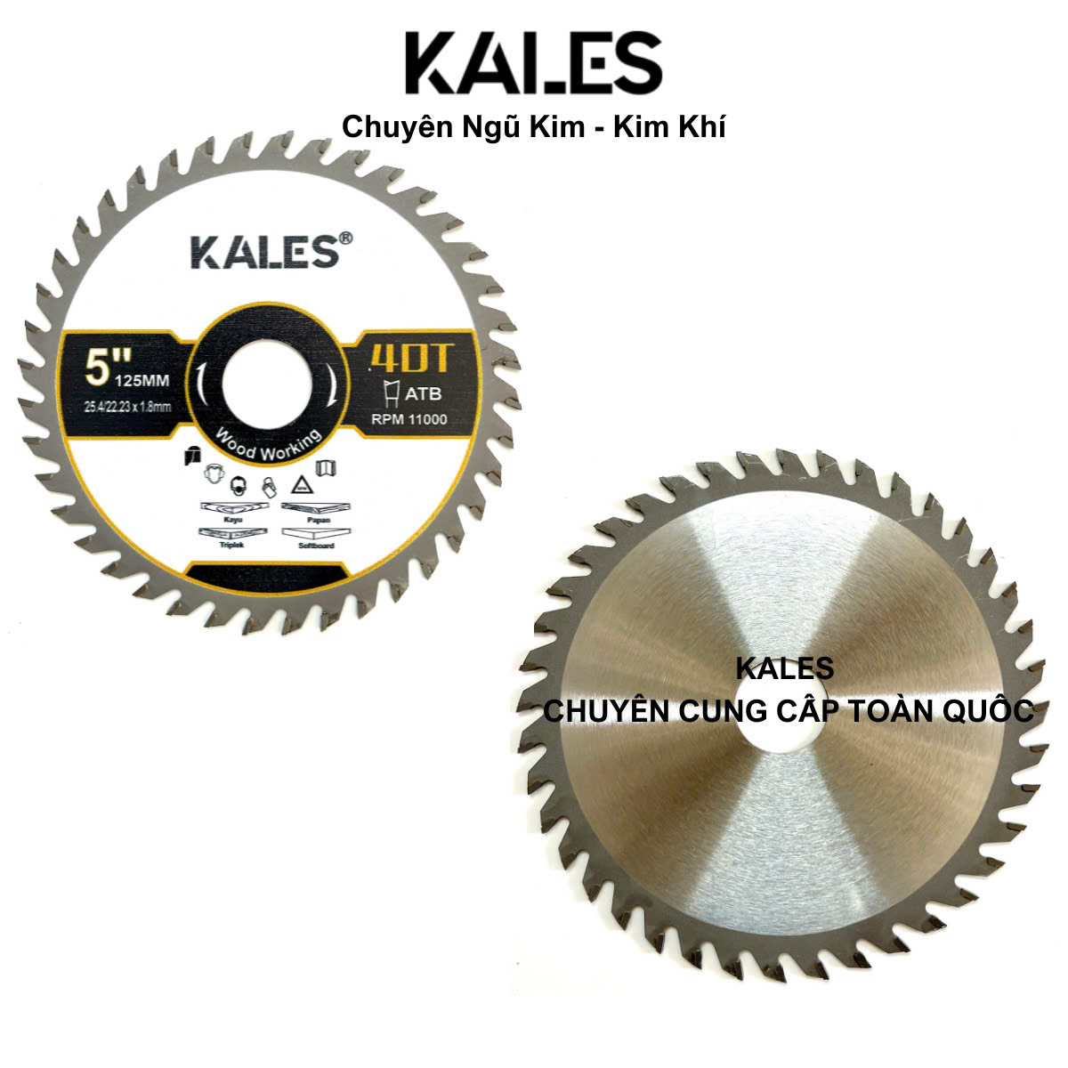 Lưỡi Chuyên Cắt Gỗ Cứng Chắc 40T - 125*1.8mm | KALES