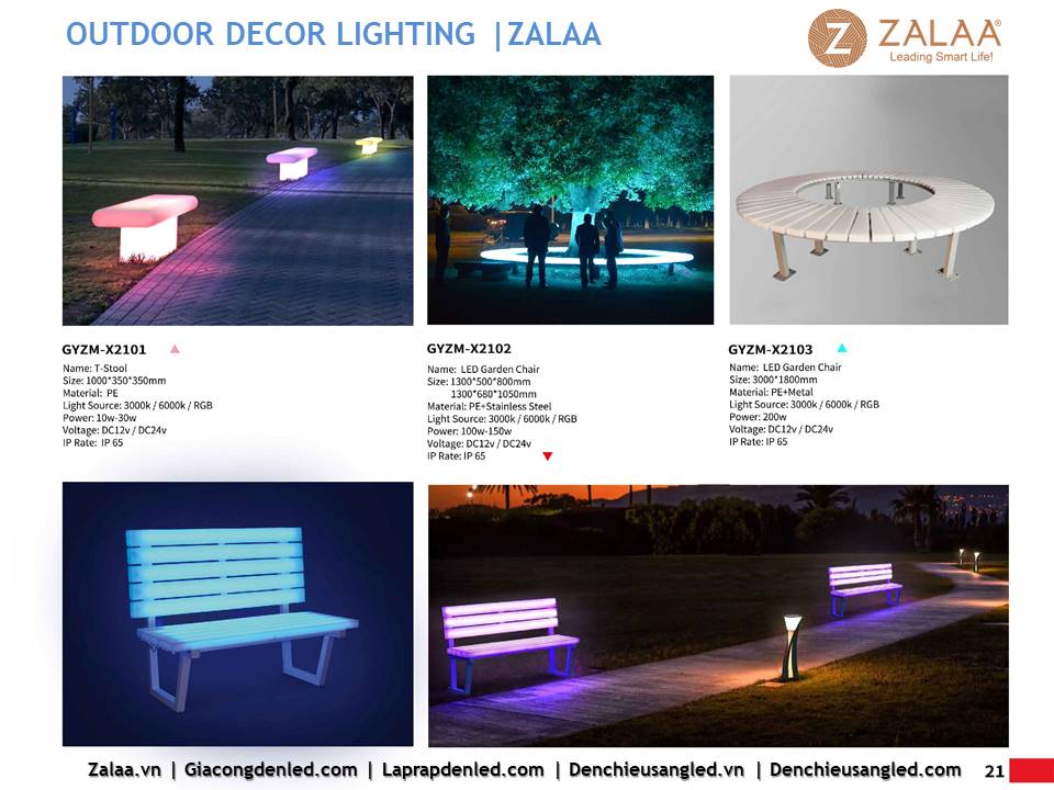 Catalogue Outdoor Decor Lighting - Phần 2 | Top 100+ Đèn Trang Trí Cảnh Quan từ ZALAA Jsc