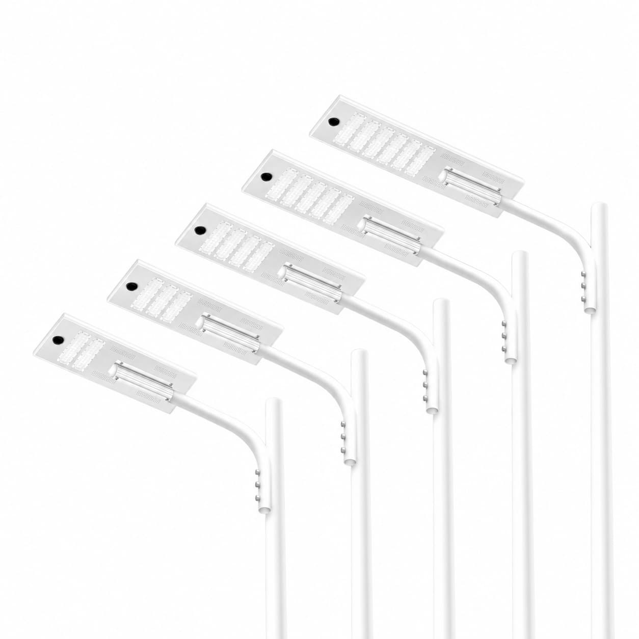 Create a high-quality square (1:1) product photo of ZALAA ZL-SE04TT Solar Street Light, using the uploaded original photo as base.