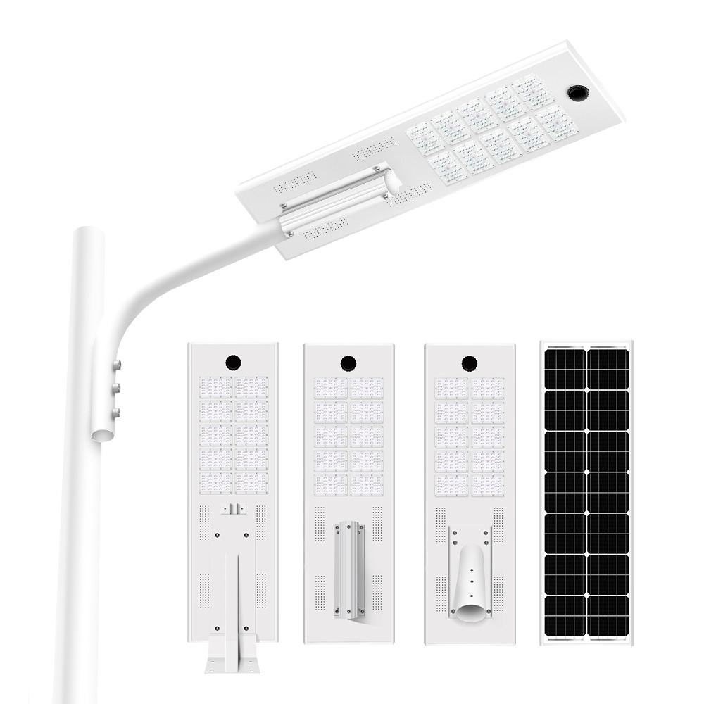 Create a high-quality square (1:1) product photo of ZALAA ZL-SP10WZ Low-Temperature Resistant Solar Street Light, using the uploaded original photo as base.