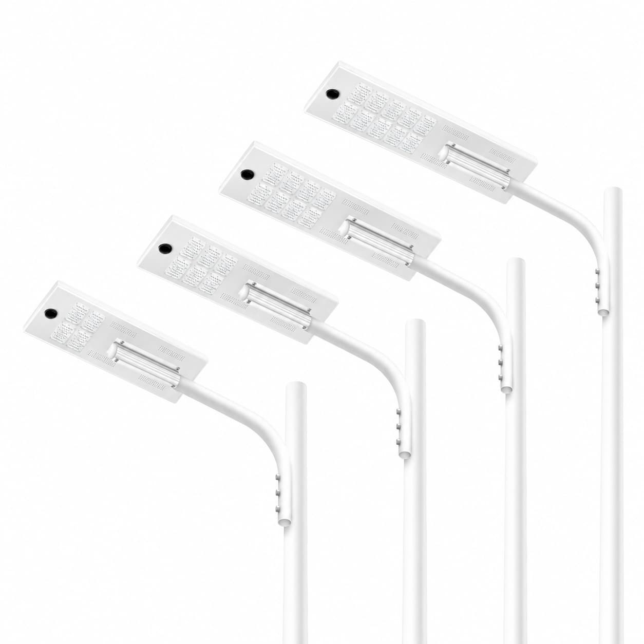 Create a high-quality square (1:1) product photo of ZALAA ZL-SP10WZ Low-Temperature Resistant Solar Street Light, using the uploaded original photo as base.