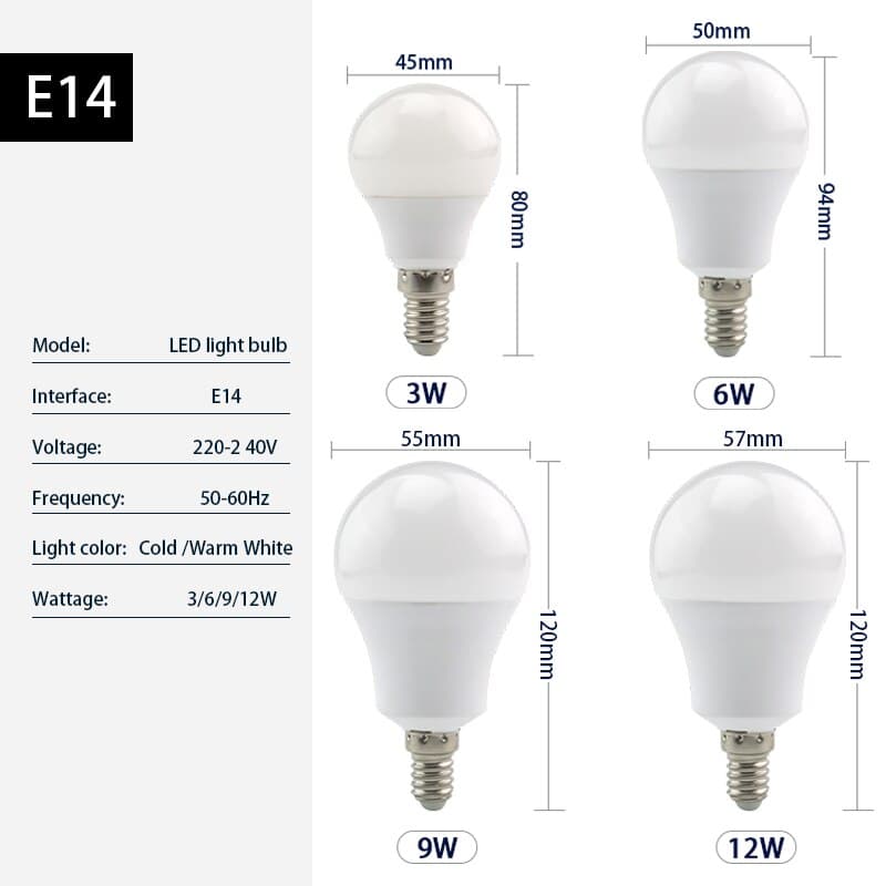 Bóng Đèn LED Bulb Tròn Siêu Sáng - Đèn LED Búp, Đèn Tròn, LED Bulb