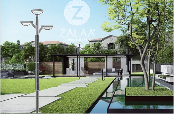 Cột Đèn Năng Lượng Mặt Trời Tấm Pin Dọc Thân Cột Vertical Solar Pole