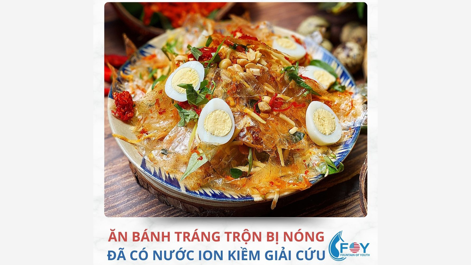 Ăn bánh tráng trộn mãi không nóng? Bí mật nằm ở nước khoáng ion kiềm