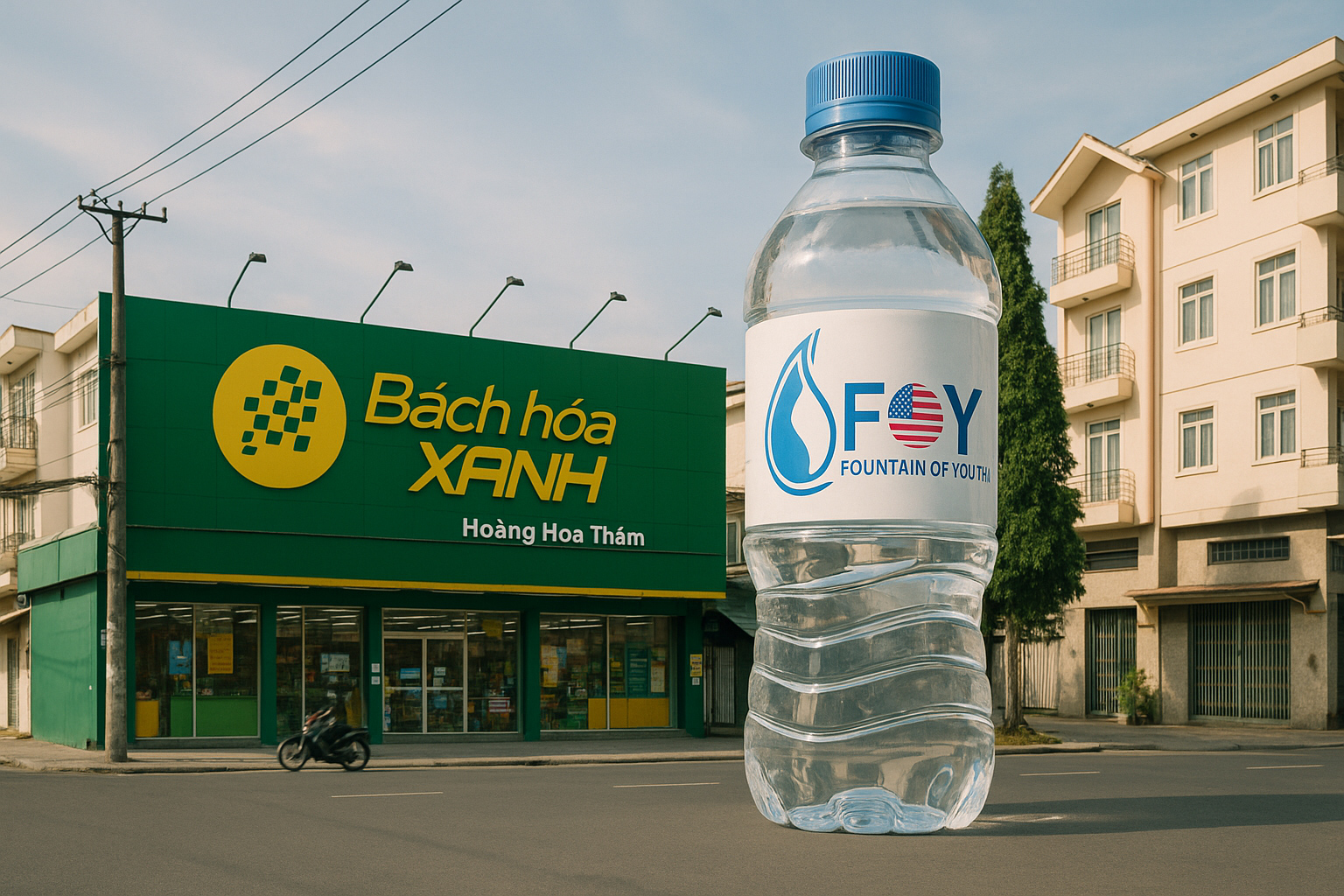 Miễn phí giao nước uống gần Bách Hoá Xanh Hoàng Hoa Thám