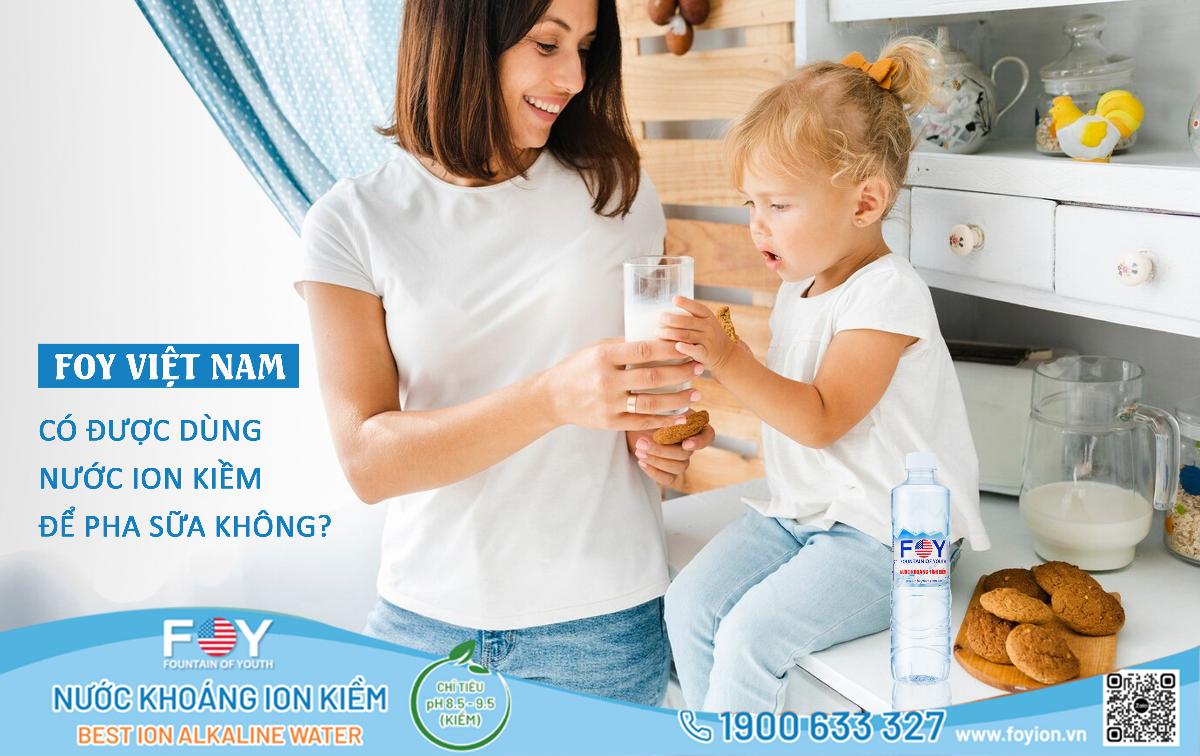 Có Được Dùng Nước Ion Kiềm Để Pha Sữa Không?