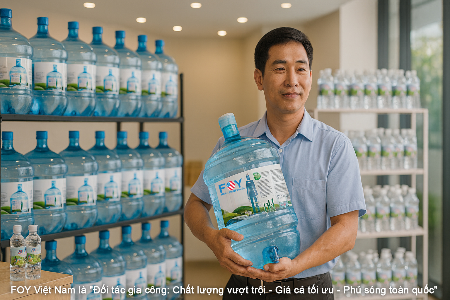Bảng giá nước đóng bình cho đại lý: Lựa chọn kinh doanh lợi nhuận cao cùng FOY Việt Nam