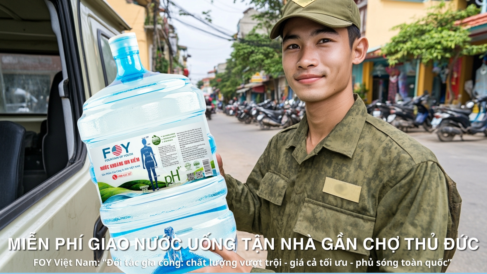 Miễn Phí Giao Nước Uống Gần Chợ Thủ Đức