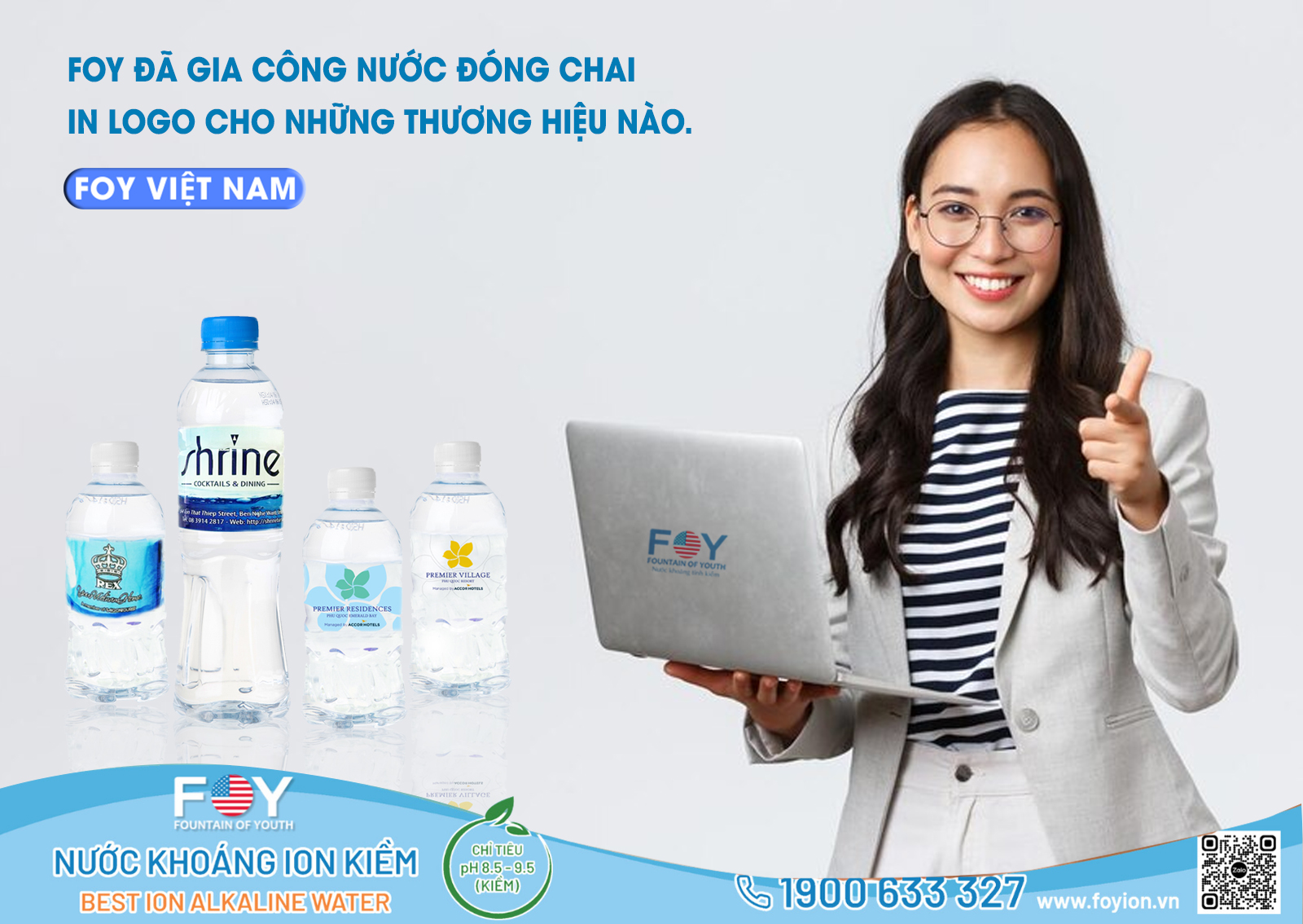 FOY Đã Gia Công Nước Đóng Chai In Logo Cho Những Thương Hiệu Nào
